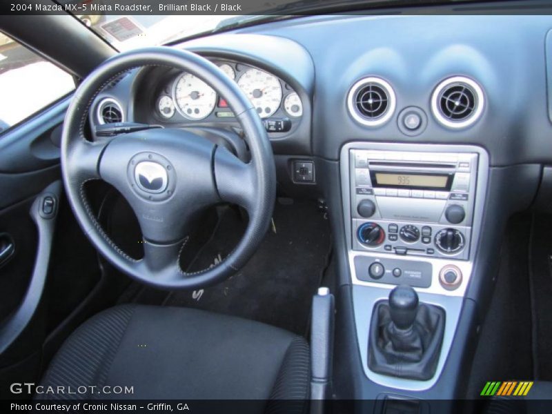 Brilliant Black / Black 2004 Mazda MX-5 Miata Roadster