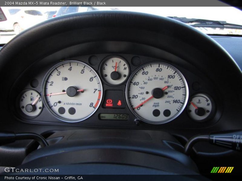 Brilliant Black / Black 2004 Mazda MX-5 Miata Roadster