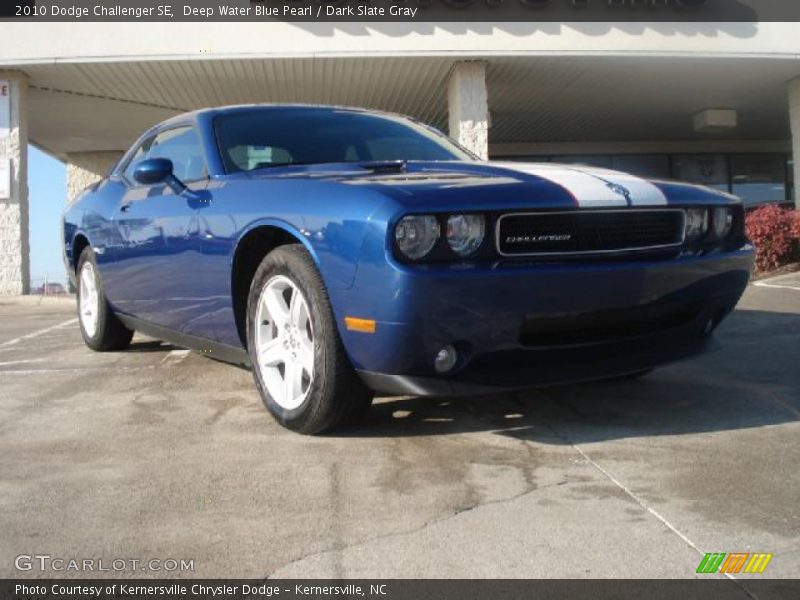 Deep Water Blue Pearl / Dark Slate Gray 2010 Dodge Challenger SE