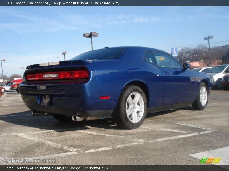 Deep Water Blue Pearl / Dark Slate Gray 2010 Dodge Challenger SE
