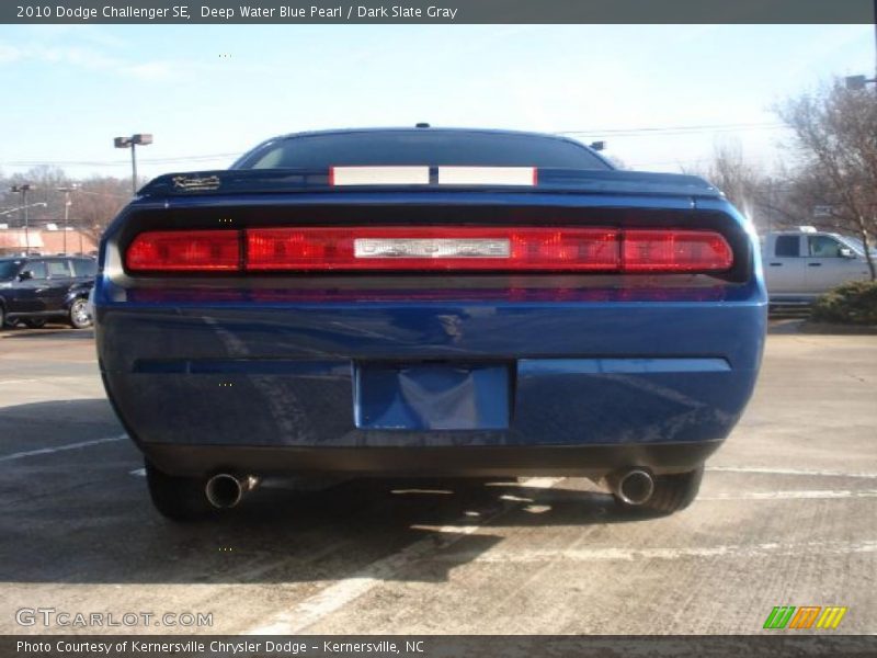 Deep Water Blue Pearl / Dark Slate Gray 2010 Dodge Challenger SE