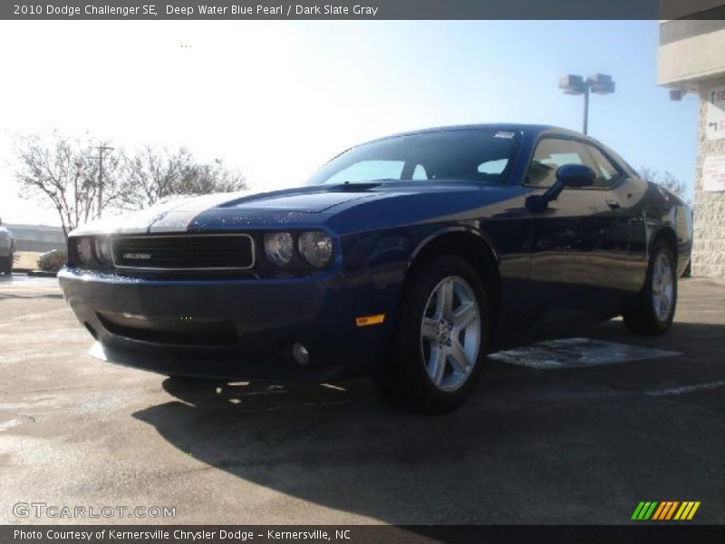 Deep Water Blue Pearl / Dark Slate Gray 2010 Dodge Challenger SE