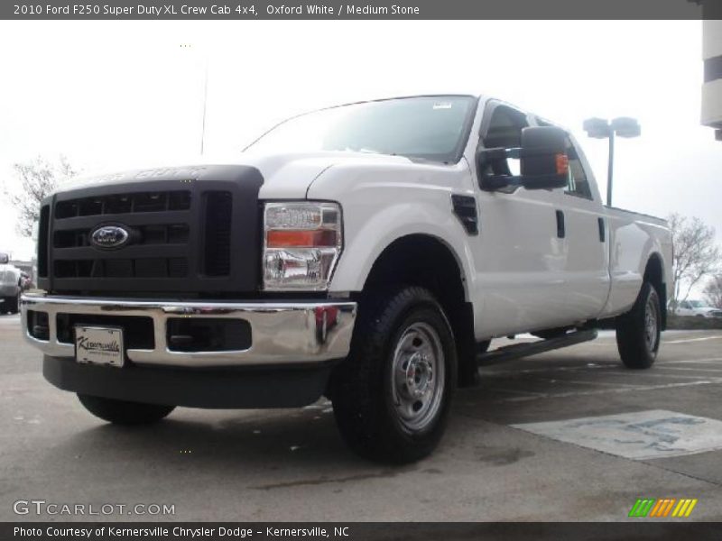 Oxford White / Medium Stone 2010 Ford F250 Super Duty XL Crew Cab 4x4