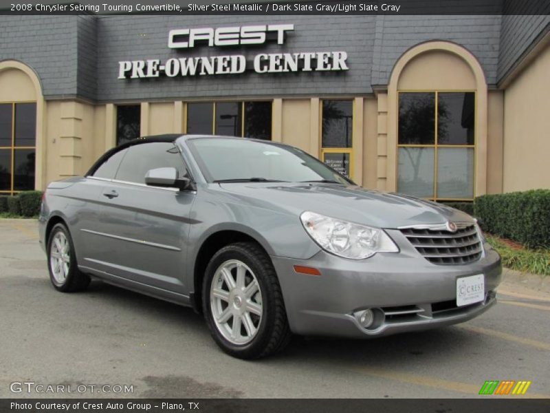 Silver Steel Metallic / Dark Slate Gray/Light Slate Gray 2008 Chrysler Sebring Touring Convertible