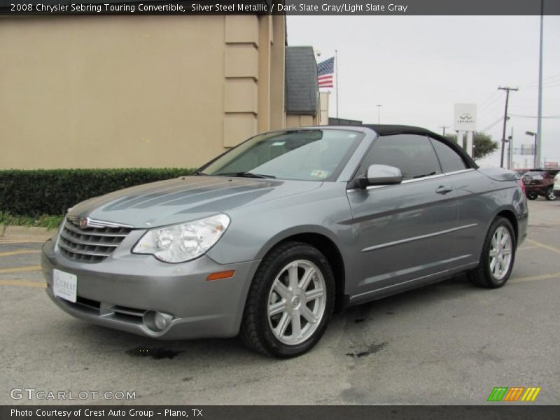 Silver Steel Metallic / Dark Slate Gray/Light Slate Gray 2008 Chrysler Sebring Touring Convertible