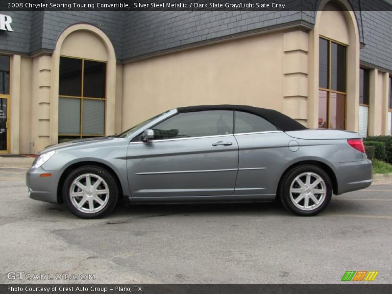 Silver Steel Metallic / Dark Slate Gray/Light Slate Gray 2008 Chrysler Sebring Touring Convertible