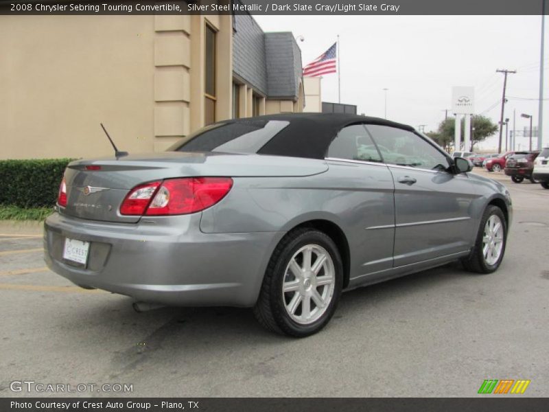 Silver Steel Metallic / Dark Slate Gray/Light Slate Gray 2008 Chrysler Sebring Touring Convertible