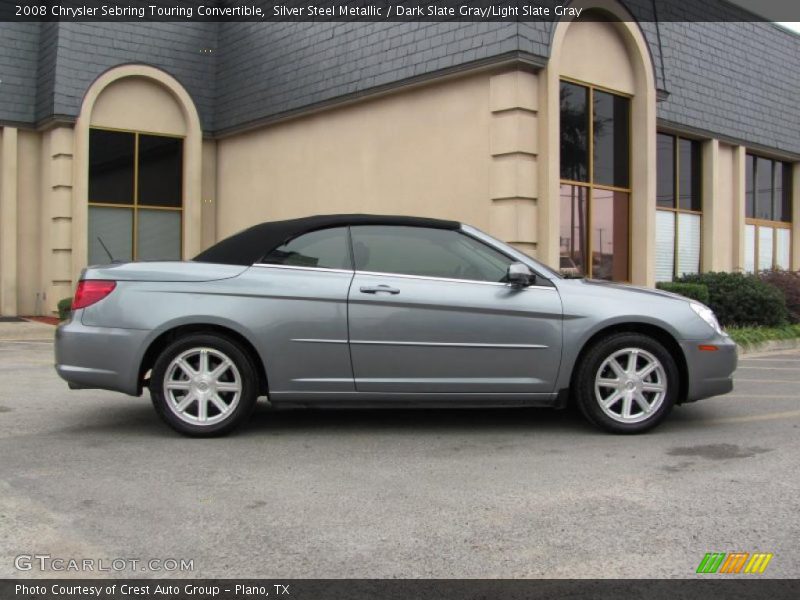 Silver Steel Metallic / Dark Slate Gray/Light Slate Gray 2008 Chrysler Sebring Touring Convertible