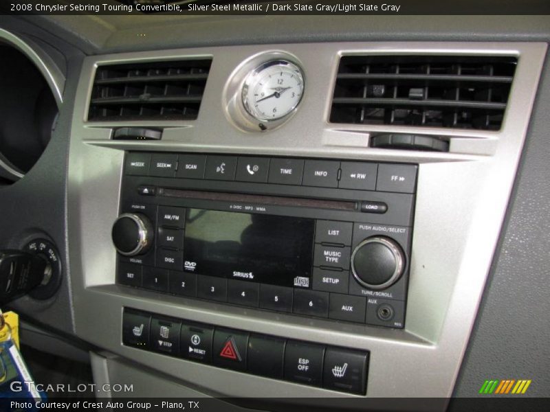 Silver Steel Metallic / Dark Slate Gray/Light Slate Gray 2008 Chrysler Sebring Touring Convertible