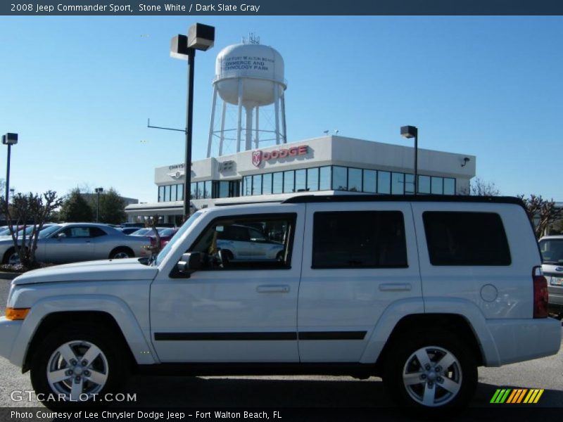 Stone White / Dark Slate Gray 2008 Jeep Commander Sport