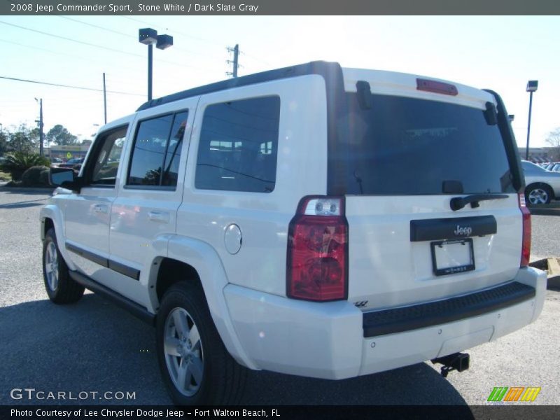 Stone White / Dark Slate Gray 2008 Jeep Commander Sport