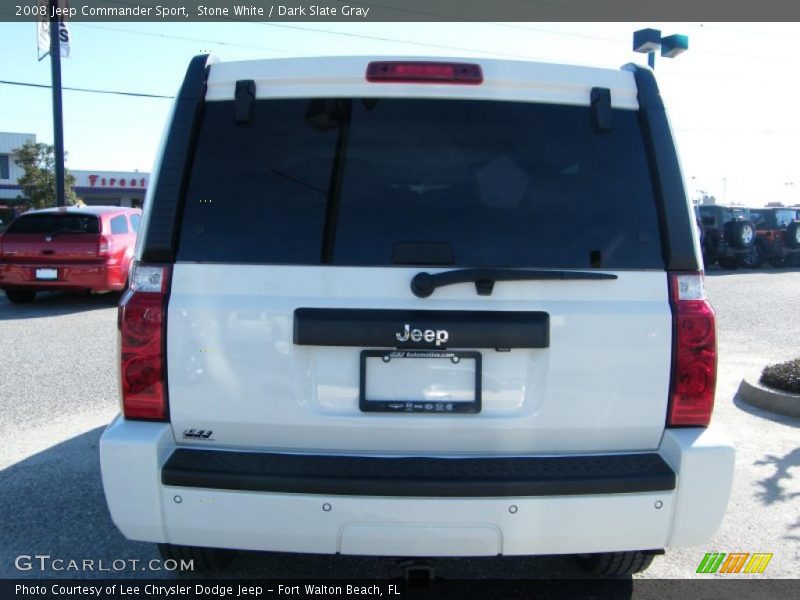 Stone White / Dark Slate Gray 2008 Jeep Commander Sport