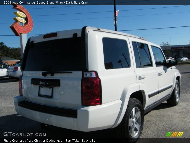Stone White / Dark Slate Gray 2008 Jeep Commander Sport