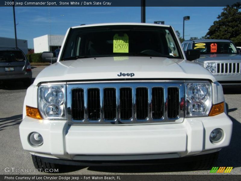 Stone White / Dark Slate Gray 2008 Jeep Commander Sport