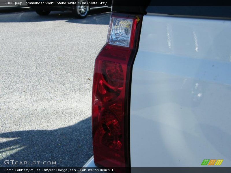 Stone White / Dark Slate Gray 2008 Jeep Commander Sport