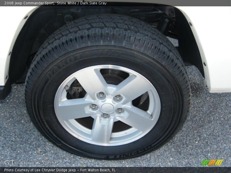 Stone White / Dark Slate Gray 2008 Jeep Commander Sport