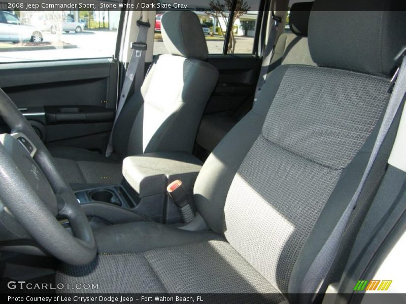 Stone White / Dark Slate Gray 2008 Jeep Commander Sport
