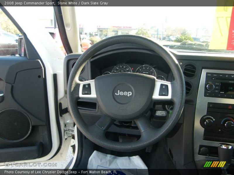 Stone White / Dark Slate Gray 2008 Jeep Commander Sport