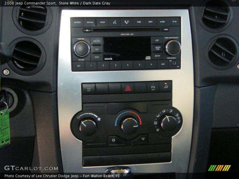Stone White / Dark Slate Gray 2008 Jeep Commander Sport