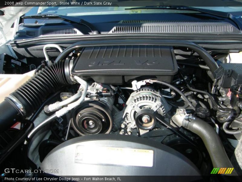 Stone White / Dark Slate Gray 2008 Jeep Commander Sport