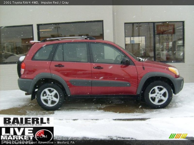 Impulse Red / Gray 2001 Toyota RAV4 4WD