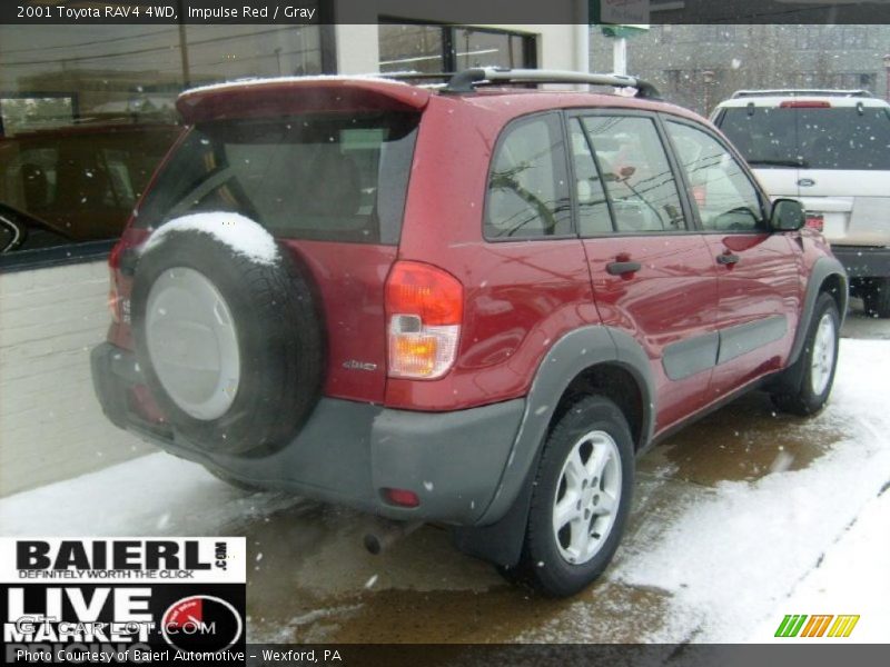 Impulse Red / Gray 2001 Toyota RAV4 4WD