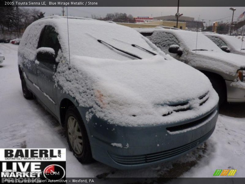 Blue Mirage Metallic / Stone 2005 Toyota Sienna LE