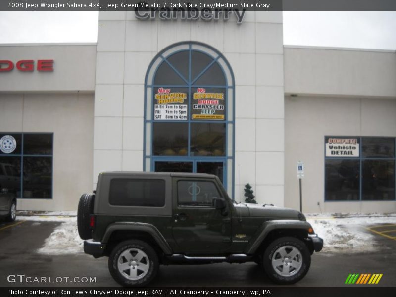 Jeep Green Metallic / Dark Slate Gray/Medium Slate Gray 2008 Jeep Wrangler Sahara 4x4