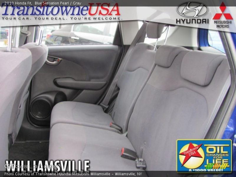 Blue Sensation Pearl / Gray 2010 Honda Fit