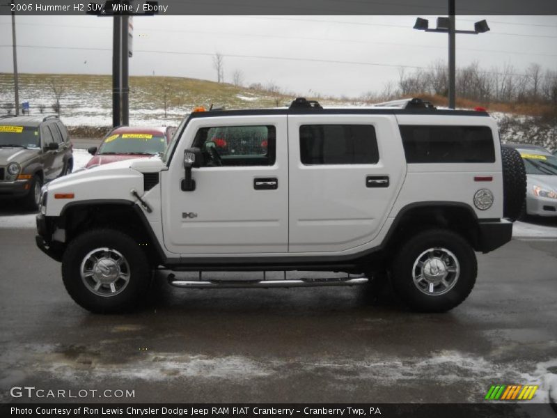 White / Ebony 2006 Hummer H2 SUV