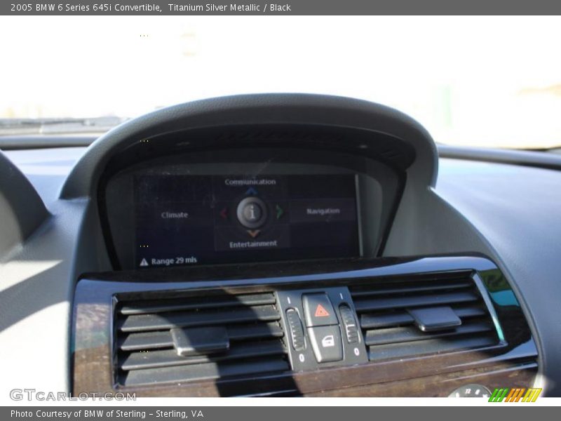 Titanium Silver Metallic / Black 2005 BMW 6 Series 645i Convertible
