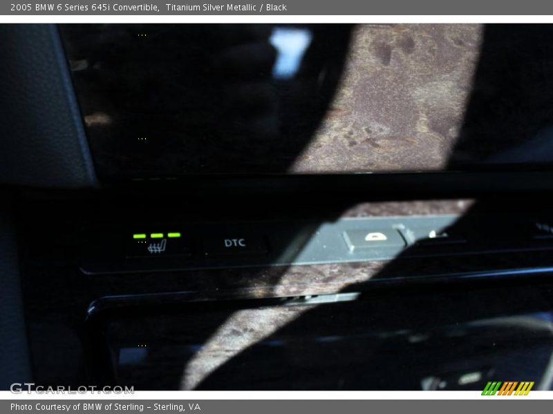Titanium Silver Metallic / Black 2005 BMW 6 Series 645i Convertible