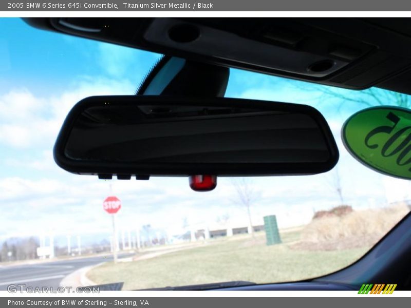 Titanium Silver Metallic / Black 2005 BMW 6 Series 645i Convertible