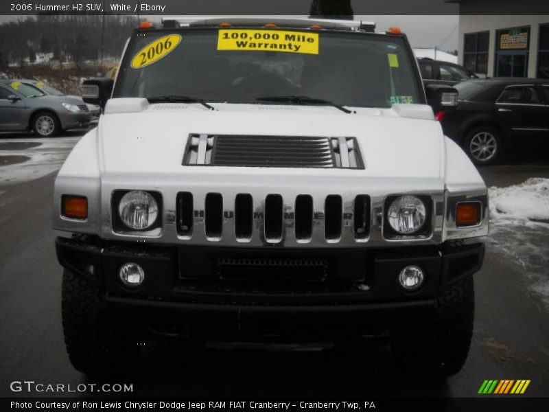 White / Ebony 2006 Hummer H2 SUV
