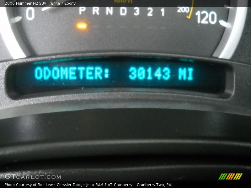 White / Ebony 2006 Hummer H2 SUV