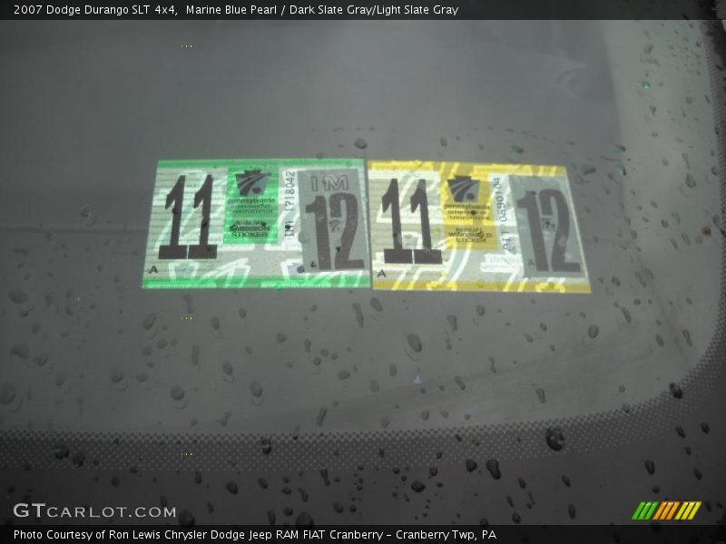 Marine Blue Pearl / Dark Slate Gray/Light Slate Gray 2007 Dodge Durango SLT 4x4