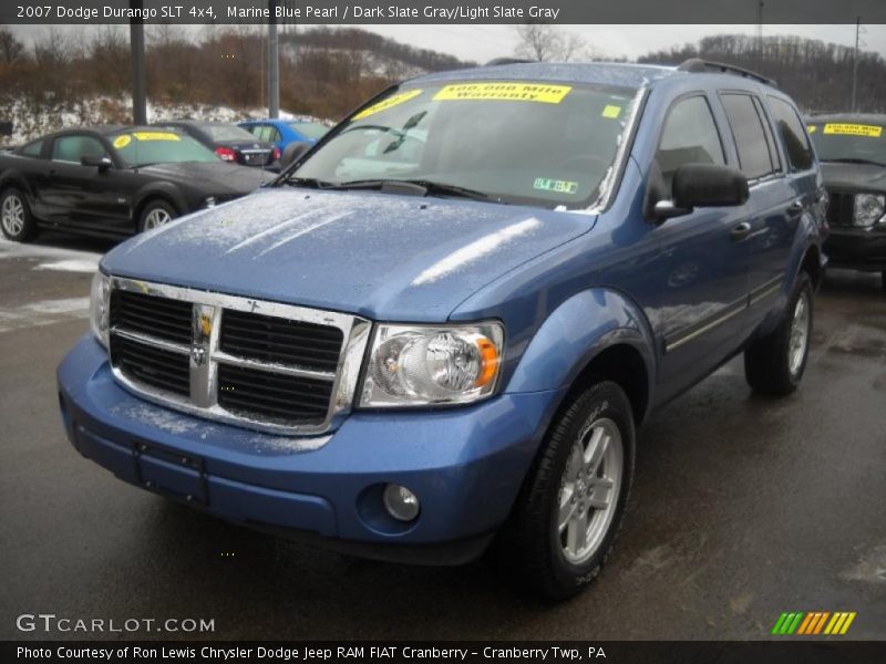 Marine Blue Pearl / Dark Slate Gray/Light Slate Gray 2007 Dodge Durango SLT 4x4