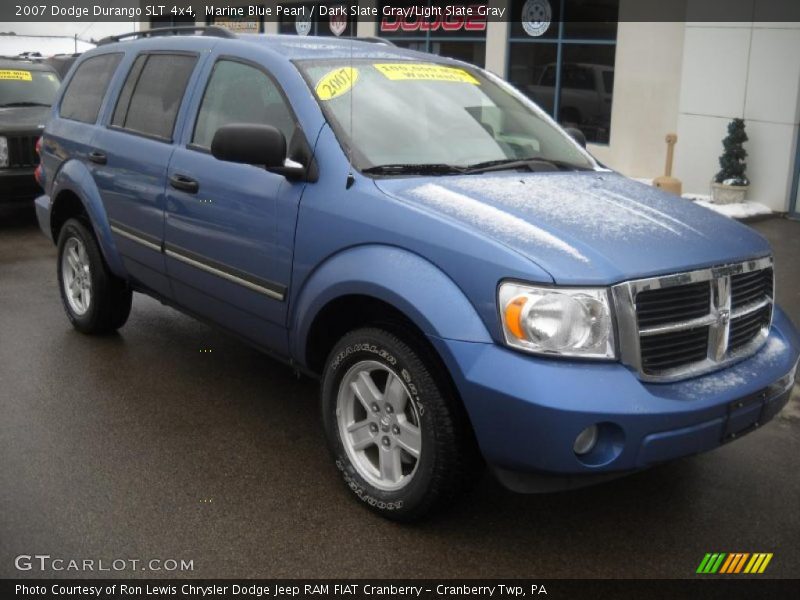 Marine Blue Pearl / Dark Slate Gray/Light Slate Gray 2007 Dodge Durango SLT 4x4