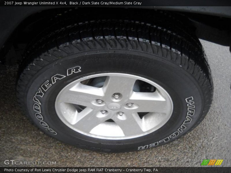 Black / Dark Slate Gray/Medium Slate Gray 2007 Jeep Wrangler Unlimited X 4x4