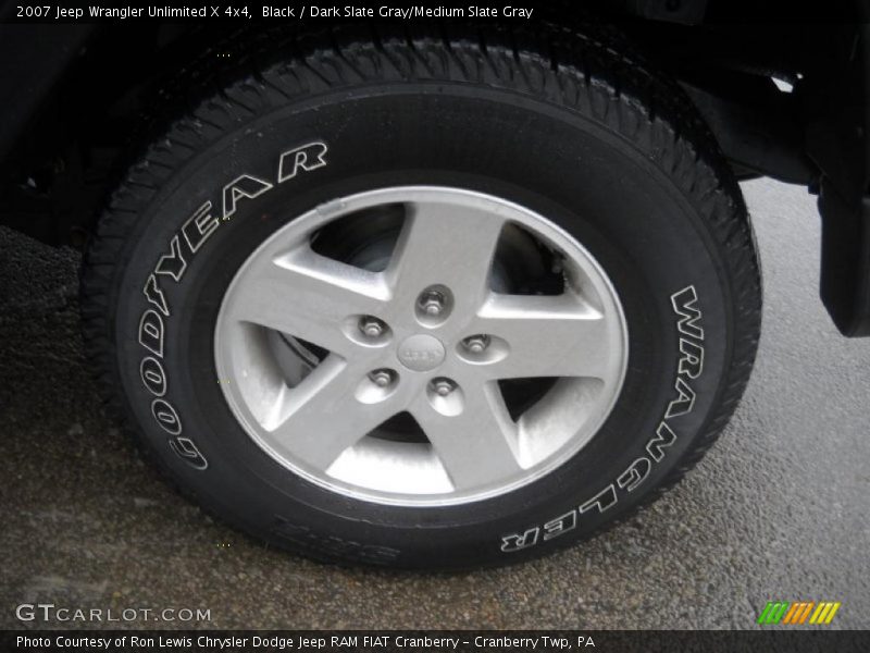 Black / Dark Slate Gray/Medium Slate Gray 2007 Jeep Wrangler Unlimited X 4x4