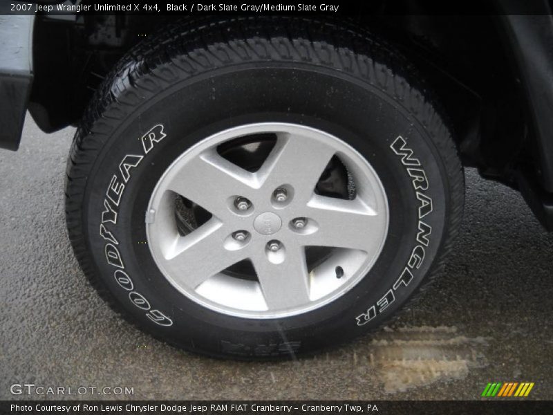 Black / Dark Slate Gray/Medium Slate Gray 2007 Jeep Wrangler Unlimited X 4x4