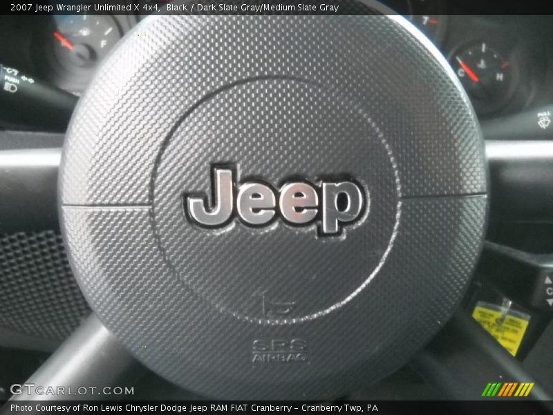 Black / Dark Slate Gray/Medium Slate Gray 2007 Jeep Wrangler Unlimited X 4x4