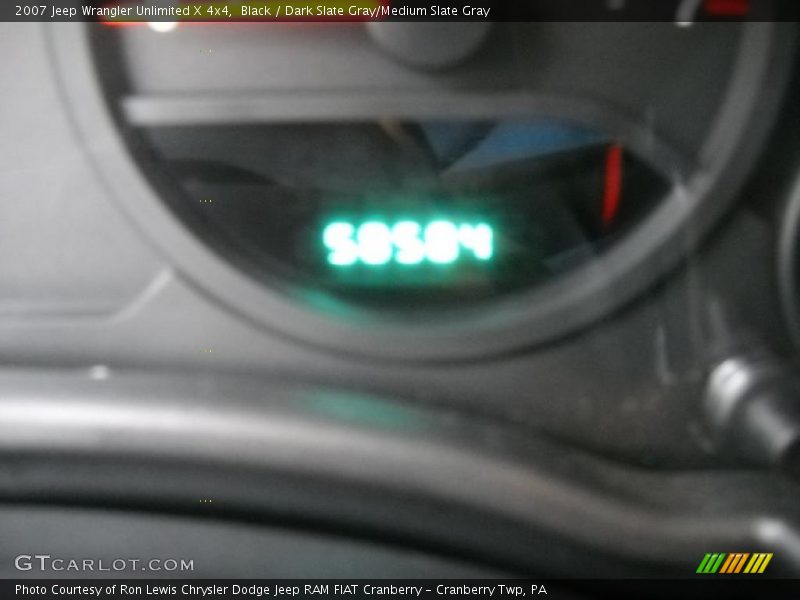 Black / Dark Slate Gray/Medium Slate Gray 2007 Jeep Wrangler Unlimited X 4x4