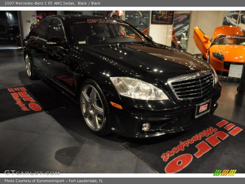 Black / Black 2007 Mercedes-Benz S 65 AMG Sedan