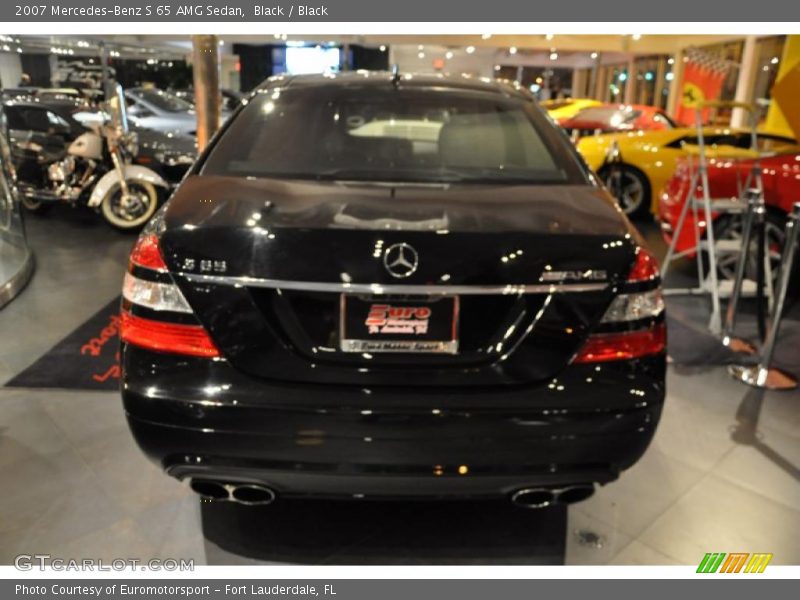 Black / Black 2007 Mercedes-Benz S 65 AMG Sedan