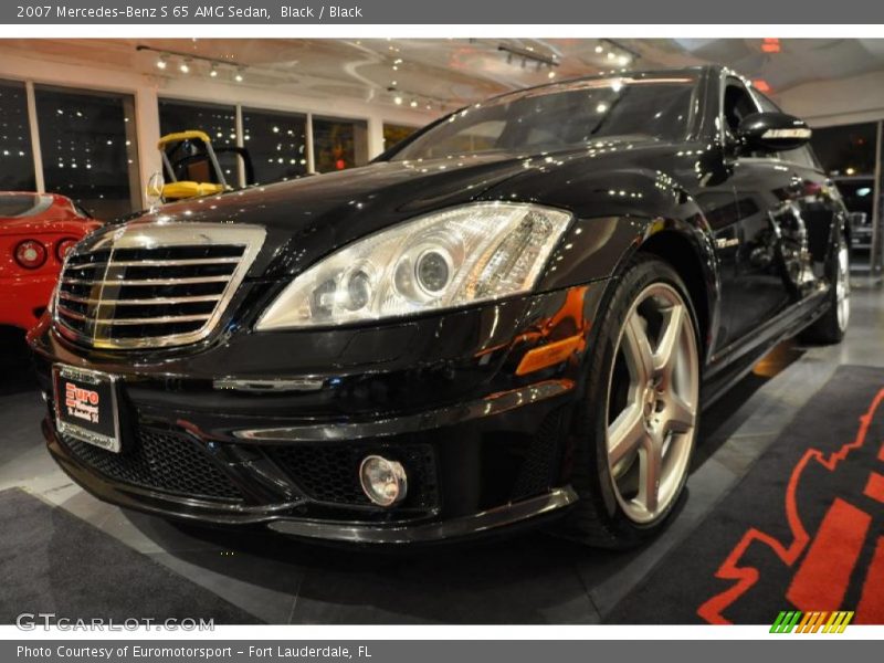 Black / Black 2007 Mercedes-Benz S 65 AMG Sedan