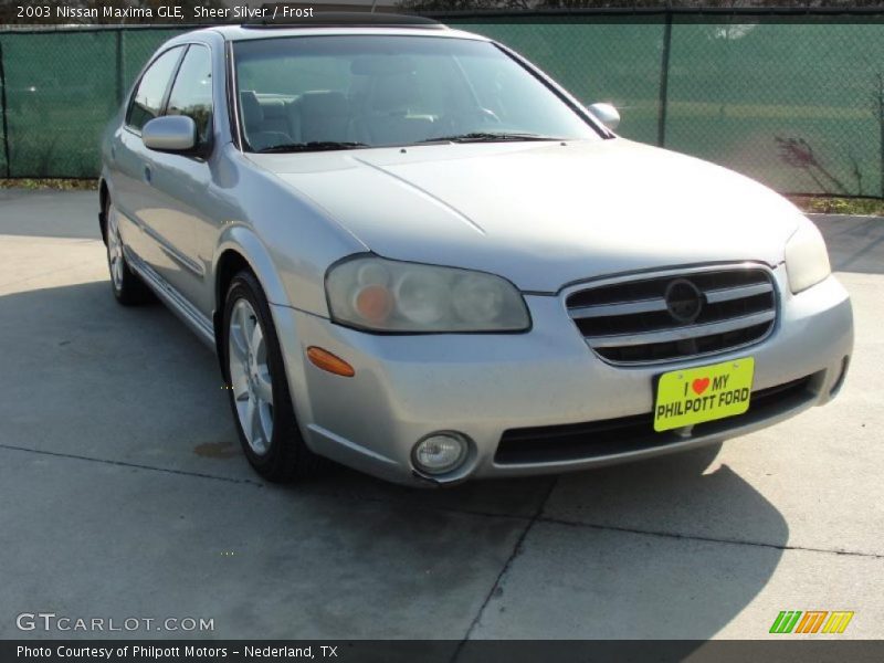 Sheer Silver / Frost 2003 Nissan Maxima GLE