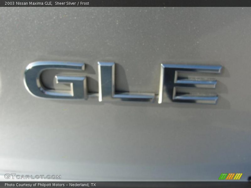 Sheer Silver / Frost 2003 Nissan Maxima GLE