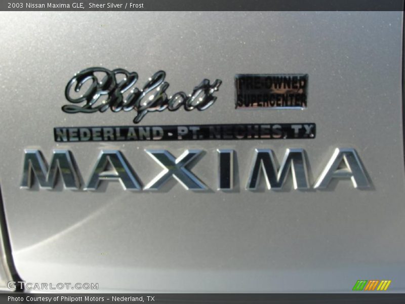 Sheer Silver / Frost 2003 Nissan Maxima GLE