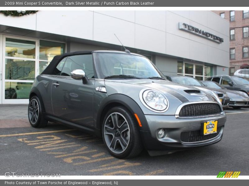 Dark Silver Metallic / Punch Carbon Black Leather 2009 Mini Cooper S Convertible